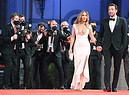 78th Venice Film Festival: US actor Ben Affleck (R) and US actress and singer Jennifer Lopez (L) arrives for the premiere of  'The Last Duel (ANSA)