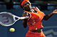 Roma 05: Serena Williams risponde sul campo del Foro Italico