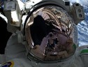La foto ricordo della passeggiata spaziale di AstroLuca (fonte: Luca Parmitano, ESA, NASA) (ANSA)
