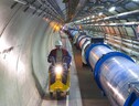 Un tratto dell’anello sotterraneo di 27 chilometri che ospita il superacceleratore Lhc, al Cern di Ginevra. (fonte: CERN) (ANSA)