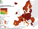 Tutta l'Ue è rossa nelle mappe Ecdc del Covid, zone gialle soltanto in Italia e Spagna (ANSA)