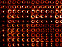 Le numerose immagini che hanno permesso di ottenere quella di Sagittarius A* (fonte: Collaborazione EHT) (ANSA)