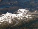 Le Alpi bernesi viste dallo spazio (fonte: NASA/ISS) (ANSA)