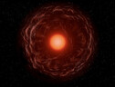 Rappresentazione artistica di una stella gigante rossa (fonte: Esa) (ANSA)
