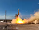 Il lancio della missione NS-21 della New Shepard, con 6 turisti spaziali a bordo (fonte: Blue Origin) (ANSA)