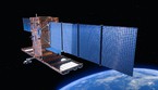 Rappresentazione artistica del nuovo satellite italiano Cosm-SokyMed  (fonte: Asi) (ANSA)