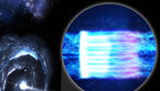 I ricercatori hanno utilizzato Ixpe per osservare nei raggi x il blazar Markarian 501, che emette un potente getto di particelle altamente energetiche (Fonte: Pablo Garcia (NASA/MSFC)) (ANSA)