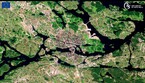 Immagine satellitare della città di Stoccolma ripresa il 18 maggio 2023 (fonte: Ue, Copernicus Sentinel-2) (ANSA)