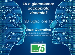IA e giornalismo: intervento di Enzo Quaratino (ANSA)