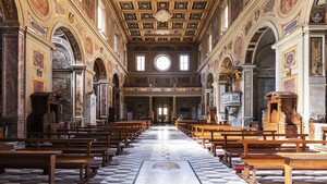 La basilica di San Lorenzo in Lucina a Roma (ANSA)