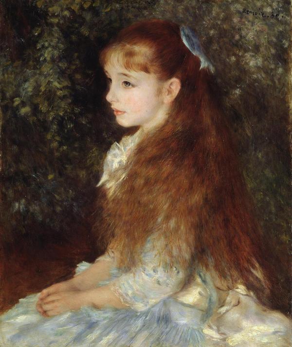 Pierre-Auguste Renoir, Mademoiselle Irène Cahen d’Anvers (La piccola Irene), 1880, olio su tela, cm 65 x 54. Zurigo, Stiftung Sammlung E.G. Bührle © Ansa