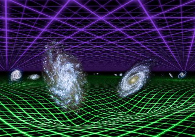 Rappresentazione artistica di energia oscura e gravità (fonte: NASA/JPL-Caltech) © Ansa