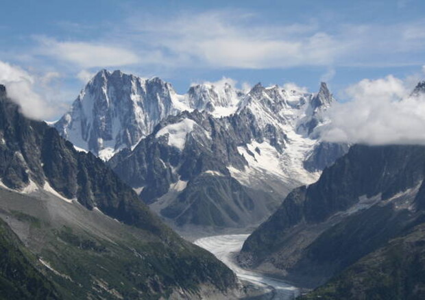 Il Monte Bianco dal versante francese. (© Mario Capato) © Ansa