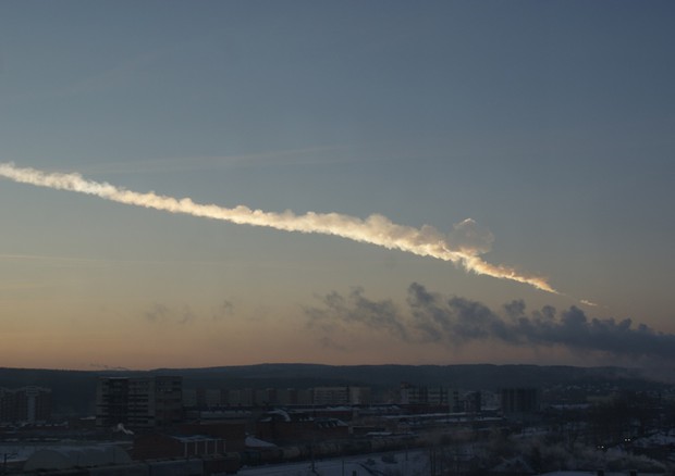 Il meteorite di Chelyabinsk (fonte: Svetlana Korzhova) © Ansa
