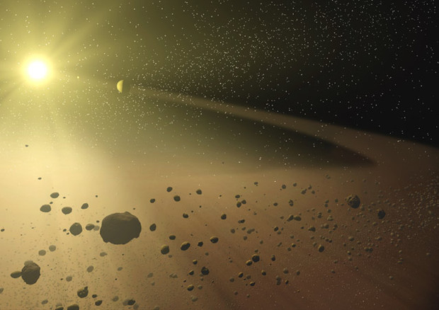 Rappresentazione artistica degli asteroidi vicini alla Terra (Fonte: NASA/JPL-Caltech) © Ansa