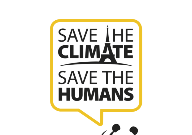 Salviamo il clima salviamo gli uomini (logo Wwf Italia per la Cop 21) © Ansa