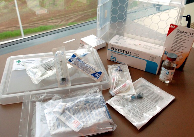 un kit di farmaci per l'eutanasia © ANSA