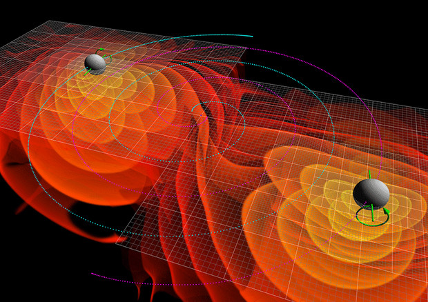 Premiata con il Nobel la scoperta delle onde gravitazionali (fonte: NASA/Ames Research Center/C. Henze) © Ansa