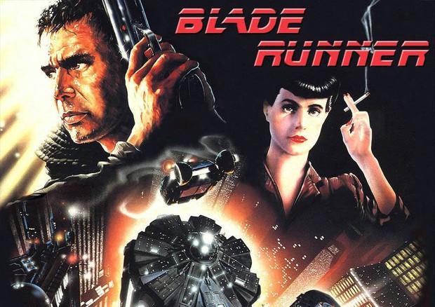 La locandina del film culto Blade Runner, tratto dal libro 