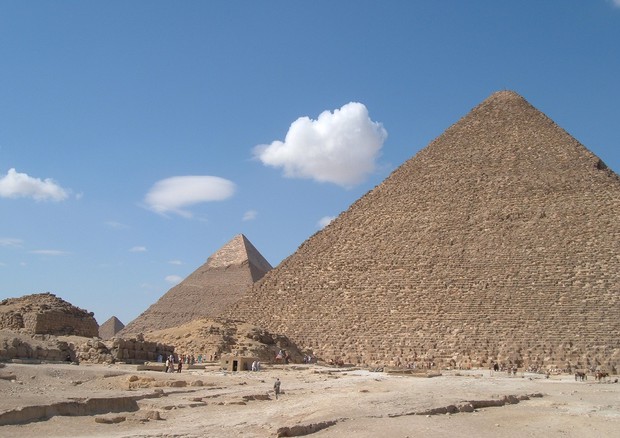 La cavità scoperta nella piramide di Cheope grazie ai raggi cosmici (fonte: ScanPyramids mission) © Ansa