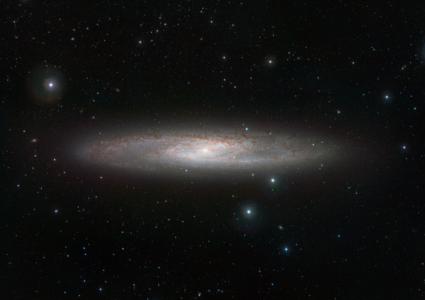 La galassia dello Scultore (fonte: ESO/J. Emerson/VISTA. Acknowledgment: Cambridge Astronomical Survey Unit) © Ansa