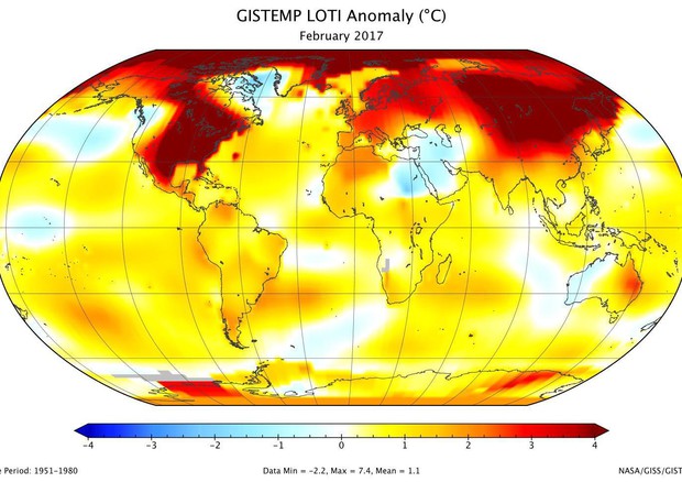 Clima: febbraio 2017 è il secondo più caldo da 1880 © ANSA