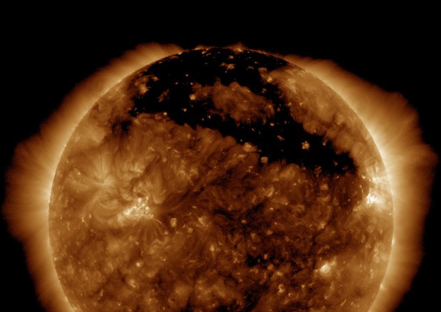 Il sole fotografato il 14 settembre dal Solar Dynamics Observatory (Sdo) della Nasa (fonte: SDO/NASA) © Ansa
