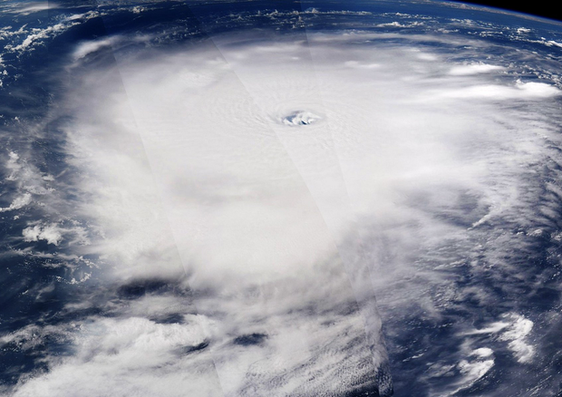 L'uragano Irma fotografato dall'astronauta PaolNespoli (fonte: Paolo Nespoli, ESA, NASA) © Ansa