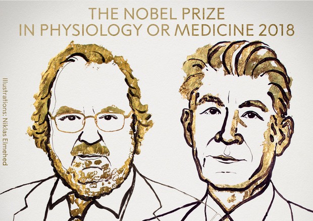 Nobel per la Medicina a James Allison e Tasuku Honjo (fonte: Fondazione Nobel) © Ansa