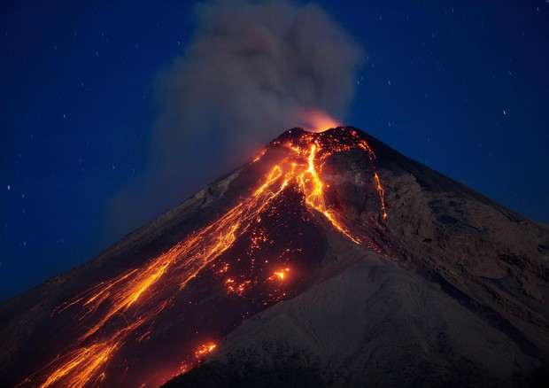 Un'immagine del Fuego, in Guatemala, a febbraio 2018 © ANSA 