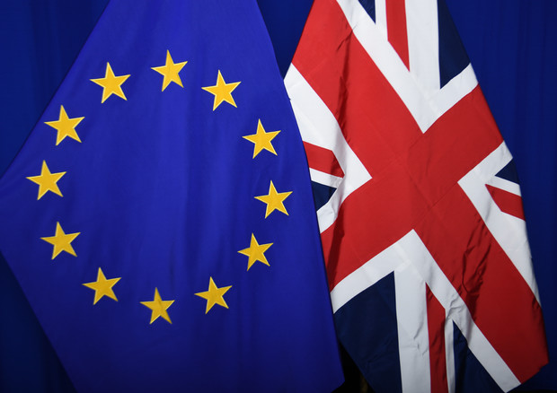 EU flag bandiera europea bandiera Gran Bretagna Europa Ue Regno Unito Brexit - fonte: EC © Ansa