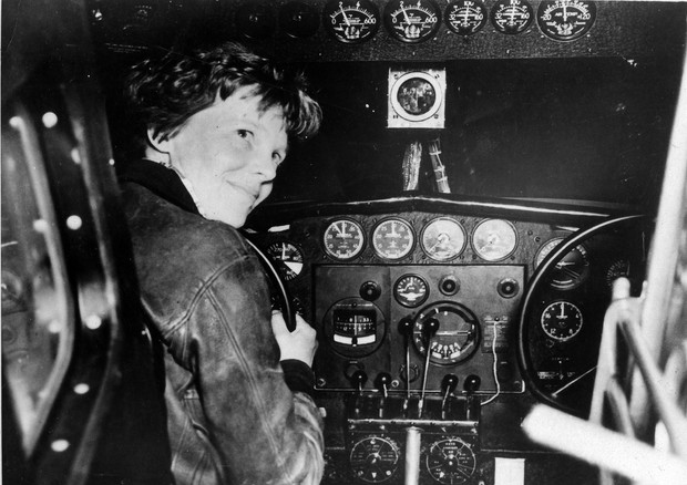 La pilota Amelia Earhart © ANSA 