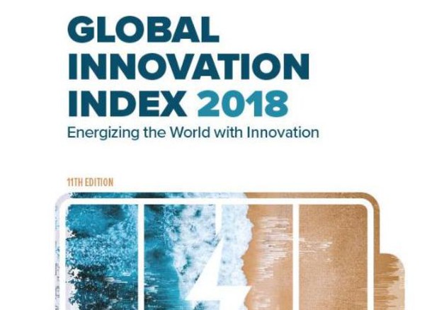 La copertina del rapporto Global Innovation Index 2018 (fonte: GII 2018) © Ansa