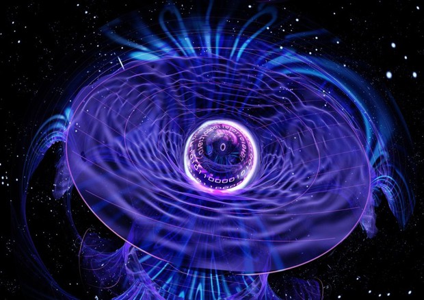 Un test sul teletrasporto permette di capire che cosa accade alla materia che precipita in un buco nero (fonte: E. Edwards/Joint Quantum Institute) © Ansa