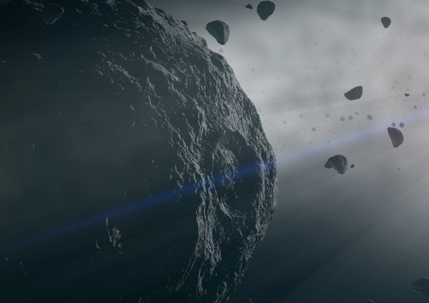 Rappresentazione artistica dell'asteroide Bennu (fonte: NASA) © Ansa