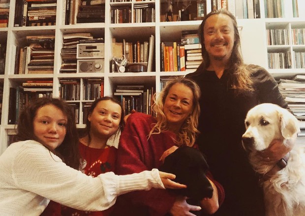 Greta Thunberg e la sua famiglia © ANSA