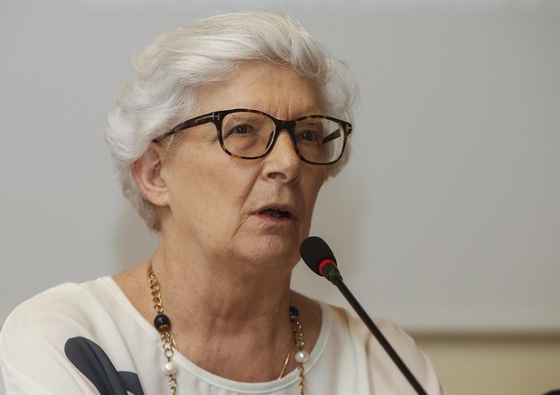 La senatrice Paola Binetti, durante la cerimonia di premiazione di ''Research to Care'', Roma, 11 luglio 2019. ANSA/FABIO FRUSTACI © ANSA