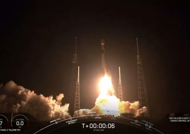 SpaceX ha lanciato altri 60 satelliti per internet veloce (fonte: SpaceX)  © Ansa