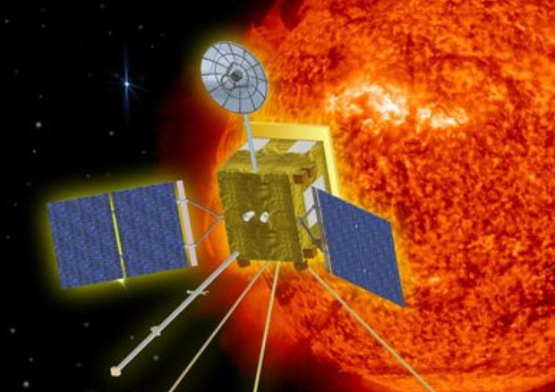 Rappresentazione artistica della sonda Solar Orbiter (fonte: NASA) © Ansa