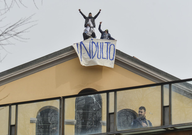 La protesta a San Vittore © ANSA