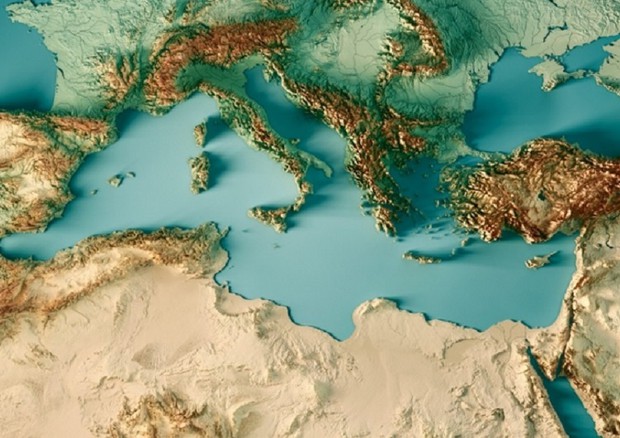 Il Mediterraneo, la sua posizione geografica lo rende un indicatore del cambiamento climatico (fonte: MIT) © Ansa