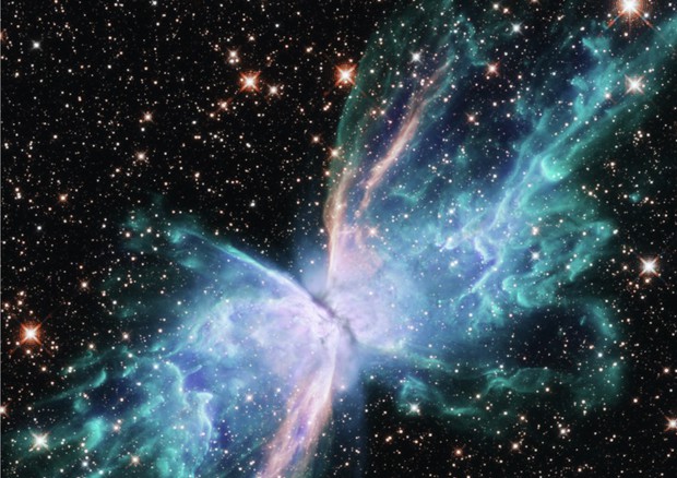  La nebulosa farfalla (fonte: NASA, ESA and J. Kastner, RIT) © Ansa