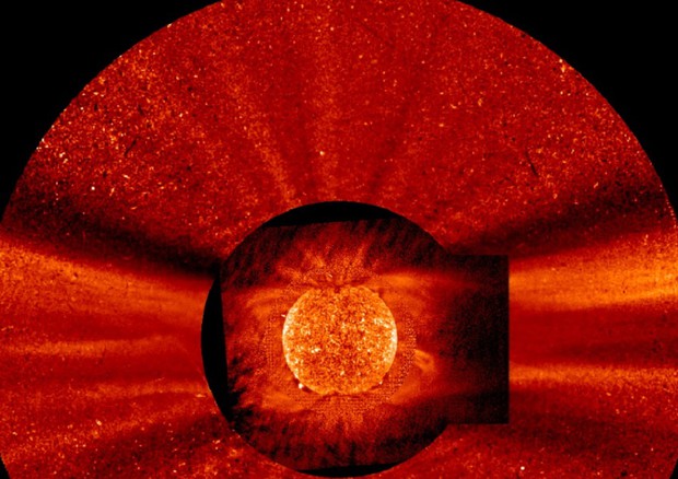 La corona solare (fonte: NASA/INAF/ASI) © Ansa