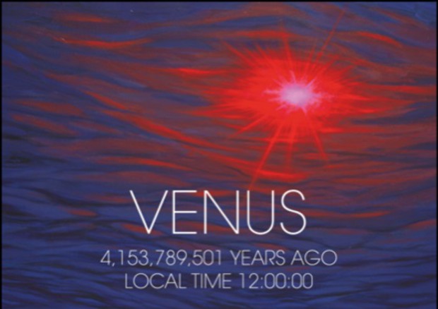 Un ipotetico viaggiatore spaziale sulla superficie secca di Venere oltre 4 miliardi di anni fa (fonte: ©Manchu) © Ansa