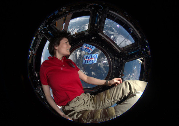 L'astronauta Samantha Cristoforetti nella missione Futura. Tornerà sulla Stazione Spaziale nel 2022 (fonte: ESA/NASA) © Ansa
