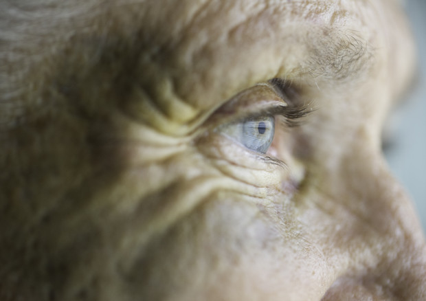 Lo sguardo di un'anziana, aumentati gli abusi durante la pandemia © Ansa