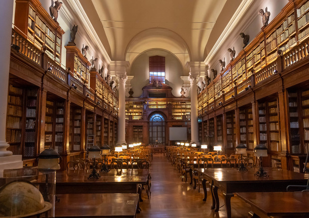 La biblioteca dell'Università di Bologna (fonte: Doug Davey da Flickr) © Ansa