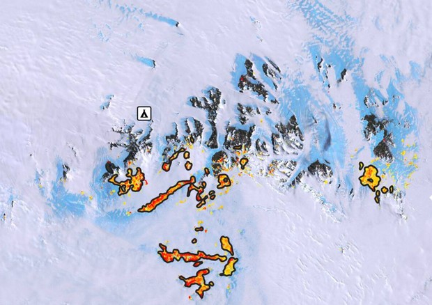 Scoperta ‘mappa del tesoro’ dei meteoriti in Antartide (fonte: TuDelft) © Ansa