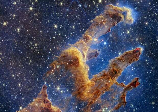 Dal telescopio Webb la nuova immagine dei Pilastri della Creazione