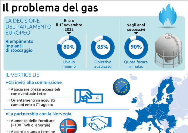 Altri tagli del gas russo in Ue, Italia pronta su stock, Berlino attiva l’allarme © Ansa